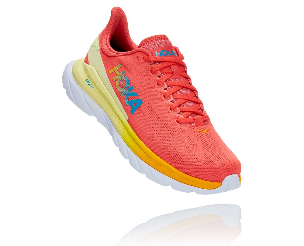 Hoka One One Mach 4 Löparskor Herr Korall - SE-7021389